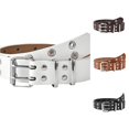 thumbnail image 1 of Fashion Stylish Double Buckle Casual Hollow Out Belt for Everyday Wear Belts for Men Formal Click Comfort Cowboy Belt Mens Belt without Holes Click Belt Leather for Men Big Tall Leather Belt, 1 of 3