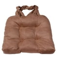 thumbnail image 1 of Fashion Suede Tan Chair Pad with Ties (Indoor), 1 of 1