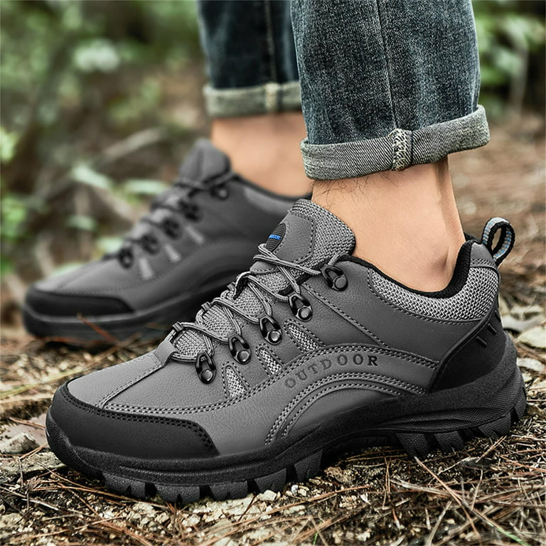 Fashion Summer And Autumn Men Sneakers Hiking Shoes Non Slip Soles Thick  Bottom Mesh Breathable Casual Lace Up