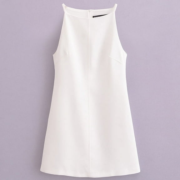 Fashion Summer Dresses 2024 Womens Dresses Bodycon Sleeveless Mini Dress White Red Blue Black Yellow Dress Vacation Dresses