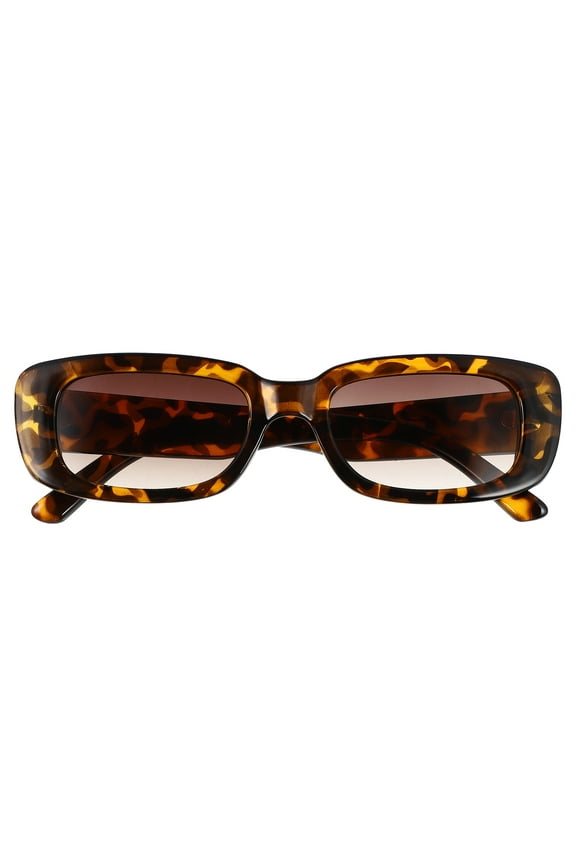 GETAJGHSD Leopard PC Square Sunglasses 1Pack For Unisex Sun Protection