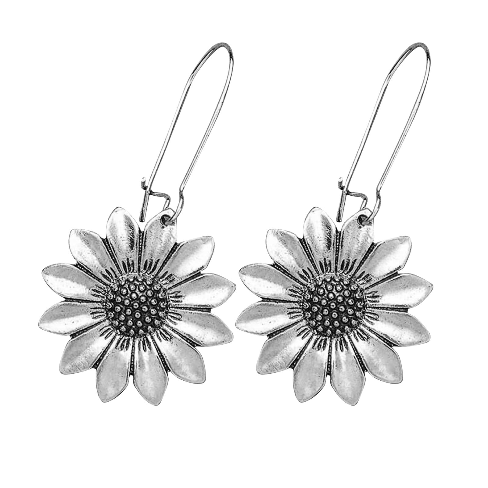 Fashion Sunflower Daisy Earrings Women's Vintage Earrings Jewelry Gifts