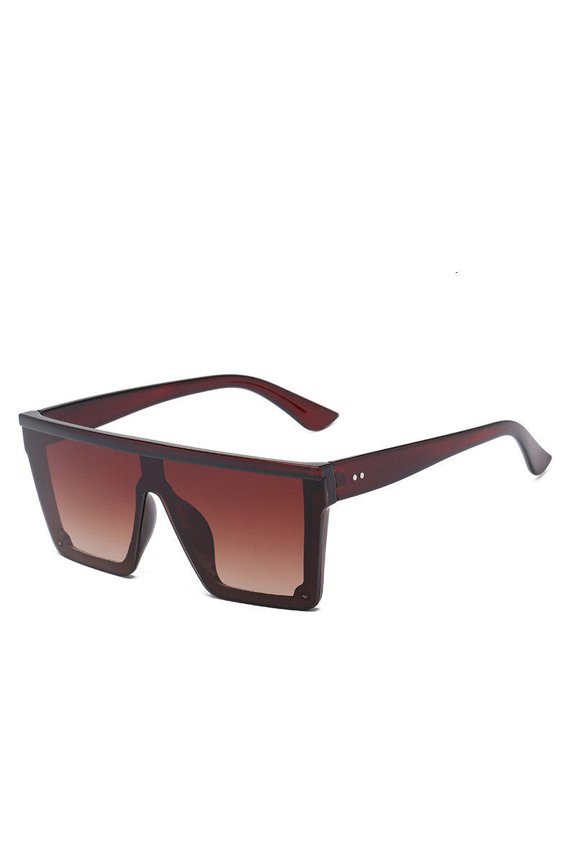 UV400 Protection Sunglasses One Piece Lens Strong Plastic and Metal Frame Fashion Eyewear Stylish Everyday Use