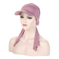 thumbnail image 1 of Fashion Sunscreen Headscarf Head Wrap Wrap Caps Turban Hat Muslim Hijab PURPLE, 1 of 8