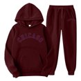 thumbnail image 1 of Fashion Sweat Suits For Men Letter Printing Long Sleeve Sweatsuits Hoodie And Pants, 1 of 1