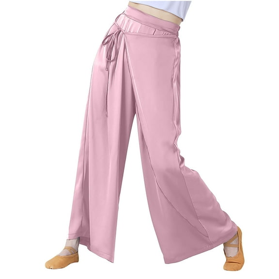 Fashion Sweatpants for Womens Elastic Waist Plus Size Casual Solid Color Elastic Loose Pants Straight Wide Leg Trousers Pants Save to 65% off!