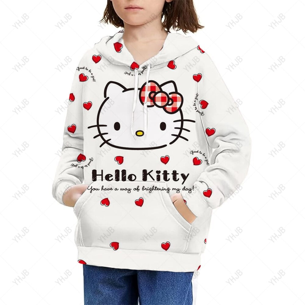 Fashion Sweatshirt Kid Hello Kitty Hoodies Sweatshirt New Kids girls