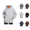 thumbnail image 1 of Fashion Sweatshirt Women's Solid Sweatshirt Women's Casual Casual Casual Loose Long Sleeve Sleeve Sleeve Pocket Hoodie, 1 of 5