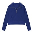 thumbnail image 1 of Fashion Sweatshirts for Teen Girls Half Zip up Fleece Long Sleeve Causal Loose Fit Pullover Tops Toddler Kids Cute Clothes, 1 of 4