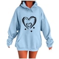 thumbnail image 1 of Fashion Sweatshirts for Womens Pullover Plus Size Casual Ladies Printed Long Sleeve Tops Blouse Hooded Sweatshirts, 1 of 4
