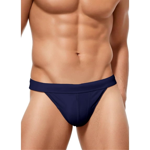 Fashion Swim Briefs for Men Low Rise Adjustable Bikini Thong Panties Athletic Male Beach Swimsuits Sexy Quick Dry Swimming Bathing Suit