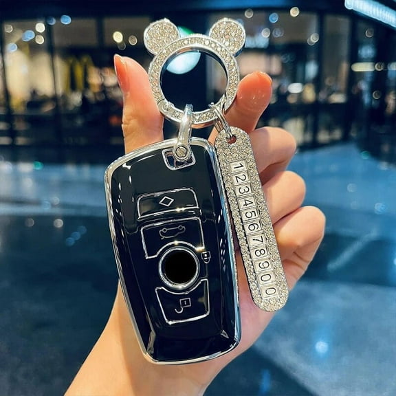 Fashion TPU Car Key Case Cover Fob For BMW X3 X5 G05 X6 1 3 5 7 Series M3 M4 F30 F34 F25 F10 E34 E36 F20 G30 F15 F16 Keychain
