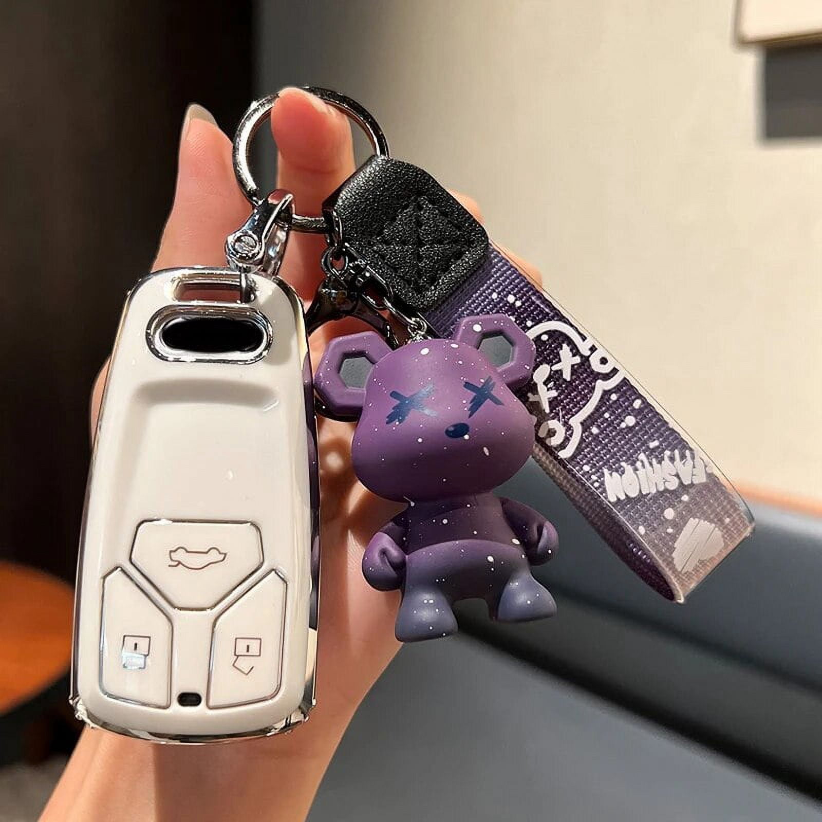 Fashion TPU Car Remote Key Case Cover Shell For Audi A4 B9 A5 A6 8S 8W ...