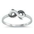 thumbnail image 1 of Fashion Tentacles & Infinity Ring .925 Sterling Silver Band Jewelry Female Male Unisex Size 6, 1 of 4