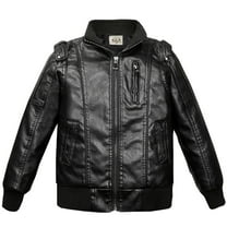 Fashion Thick Coat for Boys - Stylish Winter Motorcycle Jacket for Kids