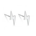 thumbnail image 1 of Fashion Tiny Lightning Bolt Stud Earrings for Women 925 Sterling Silver Cartilage Tragus Sleeper Small Studs, 1 of 6