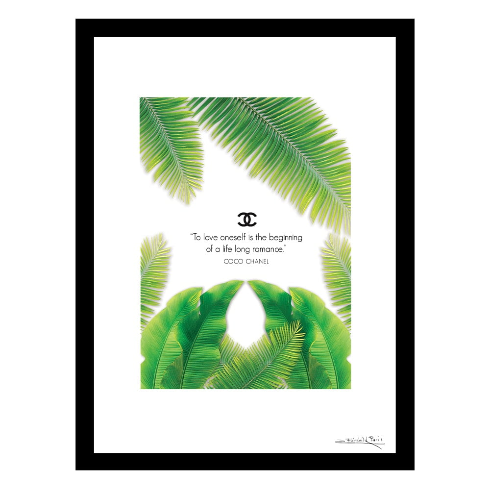 Fashion "To Love Oneself...." Quote - Framed Print