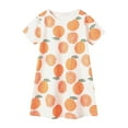 thumbnail image 1 of Fashion Toddler Girl's Nightdress Cute Sweet Floral Printed Short Sleeve Cartoon Printed Girl's Dress Breathable Soft Children's Dresses Suitable For Show, Festival Performance, 1 of 4