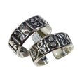 thumbnail image 1 of Tibetan Silver Bohemian Jewelry Toe Rings in 925 Sterling Silver Beachwear Fashion, 1 of 4