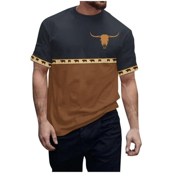 Fashion Tops for Men Trendy Summer Blouses for Men Casual Mens Funny T Shirts Cotton Summer Graphic Tees for Men 2025 Short Sleeve Button Up Shirts for Men Print