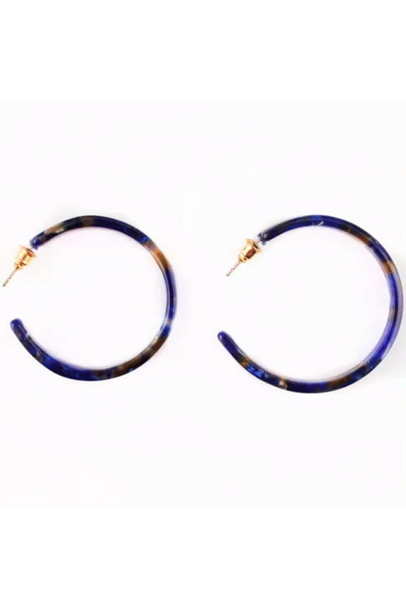 Fashion Tortoise Shell Hoops Resin Acrylic Hoop Earrings Women Party Jewelry