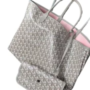 GOYARD_TOTE_PCS Fashion Tote Bag Purse 2PCS Set for Women, Large PU Leather Shoulder Bag with Wallet, Goyar_d Handbags Everyday Bag for Travel Work Beach Shopping