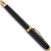 Fashion Townsend Black Lacquer With Gold Ball-Point Pen 7.38 X 3.69 Made In China gp3274