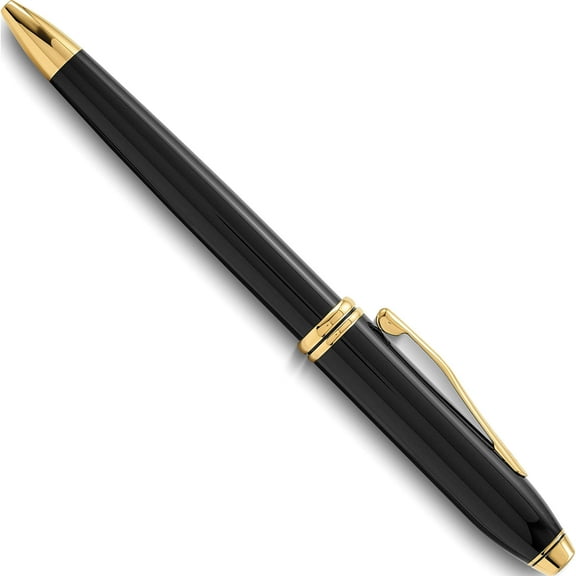 Fashion Townsend Black Lacquer With Gold Ball-Point Pen (7.38 X 3.69) Made In China gp3274