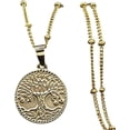 thumbnail image 1 of Fashion Tree Of Best Life Stainless Steel Chain Necklace For Women Gold Color Necklaces & Pendants Jewerly Collares DANS00313[y910], 1 of 2