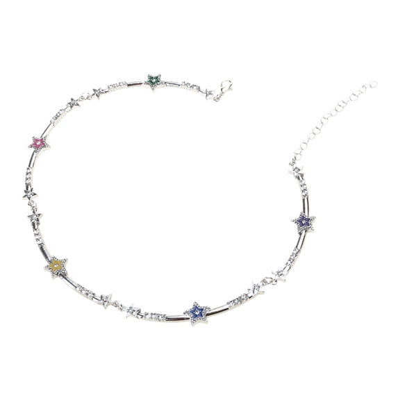 Fashion Trend Light Luxury Collarbone Chain Temperament Simple Cold Wind Five-pointed Star Necklace