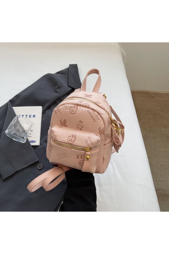 Fashion Trend New Cartoon Student Bag 2025 Versatile and Unique Korean Edition Bear Printed Backpack for Women