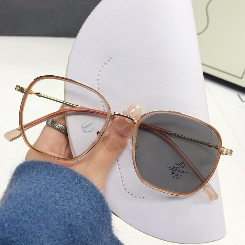 Fashion Trendy Photochromic Myopia Glasses Luxury Women Minus Diopter