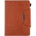 thumbnail image 1 of Fashion Trendy Retro PU Tablet Case with Holder Card Slots for iPad 5 6 7 8 9 10 th Mini 1 2 3 4 5 6 Exquisite Full Body Rugged Durable Shell(Brown,for iPad 5 th), 1 of 10