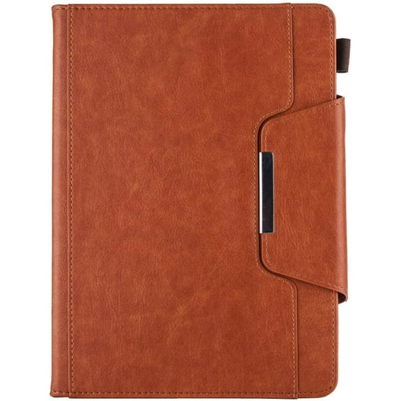 Fashion Trendy Retro PU Tablet Case with Holder Card Slots for iPad 5 6 7 8 9 10 th Mini 1 2 3 4 5 6 Exquisite Full Body Rugged Durable Shell(Brown,for iPad 7 th)
