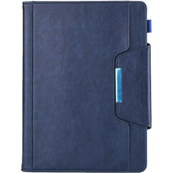 Fashion Trendy Retro PU Tablet Case with Holder Card Slots for iPad 5 6 7 8 9 10 th Mini 1 2 3 4 5 6 Exquisite Full Body Rugged Durable Shell(Blue,Mini 4)