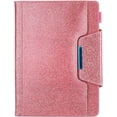 thumbnail image 1 of Fashion Trendy Retro PU Tablet Case with Holder Card Slots for iPad 5 6 7 8 9 10 th Mini 1 2 3 4 5 6 Exquisite Full Body Rugged Durable Shell(Pink,Mini 1), 1 of 10
