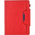 thumbnail image 1 of Fashion Trendy Retro PU Tablet Case with Holder Card Slots for iPad 5 6 7 8 9 10 th Mini 1 2 3 4 5 6 Exquisite Full Body Rugged Durable Shell(Red,Mini 6), 1 of 10