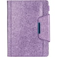 thumbnail image 1 of Fashion Trendy Retro PU Tablet Case with Holder Card Slots for iPad Air 1 2 3 4 5 Pro 10.5 11 12.9 inch Exquisite Full Body Rugged Durable Shell(Purple,Pro 11 2020), 1 of 8