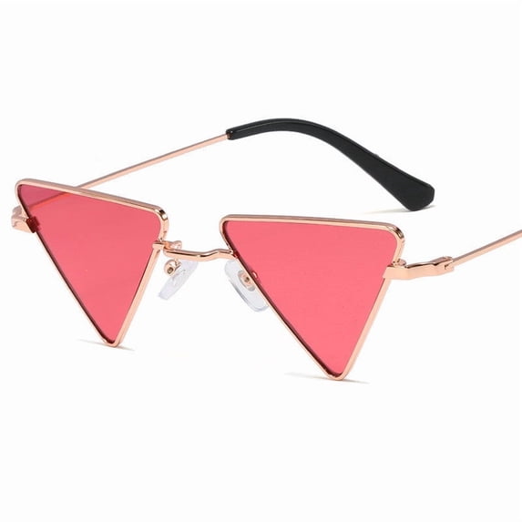 Fashion Triangle Frame Sunglasses for Women and Men, Metal Frame with AC Lenses, Conventional Style