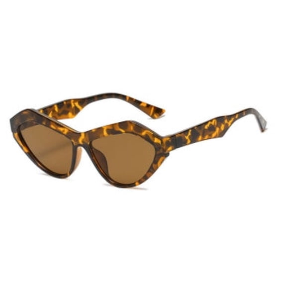 Womens Triangle Sunglasses Fashion Cat Eye Frame with UV400 Protection Stylish Sun Glasses for Ladies and High Visible