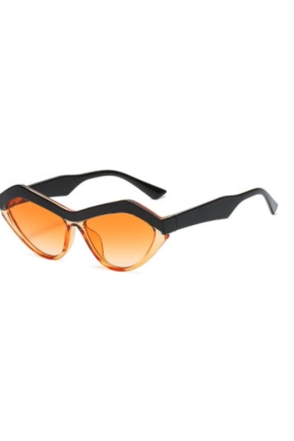 Womens Triangle Sunglasses Fashion Cat Eye Frame with UV400 Protection Stylish Sun Glasses for Ladies and High Visible