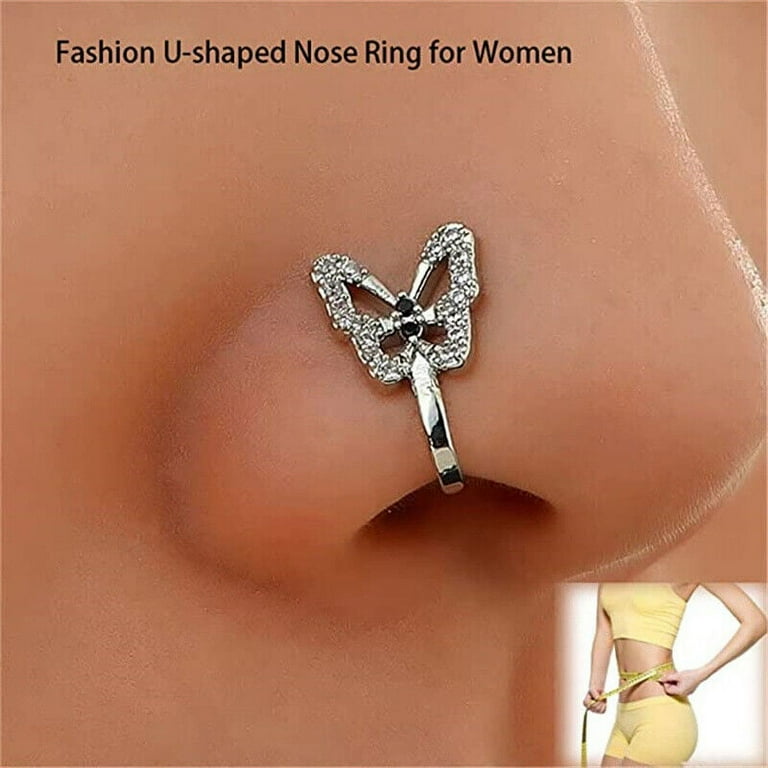 Nose 2024 stud butterfly
