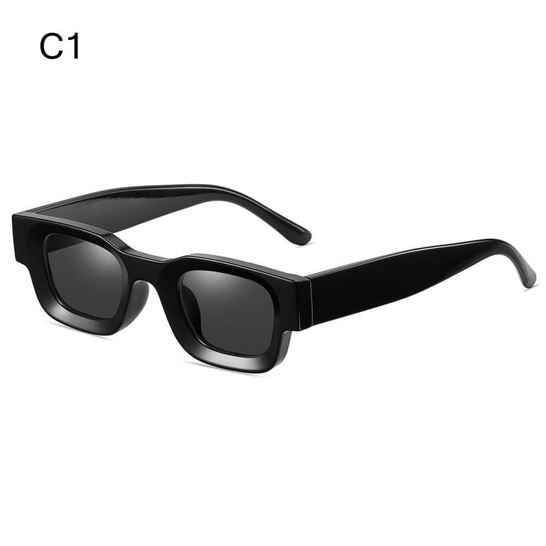 Fashion UV400 Punk Small Square Polarized Sunglasses Women Sunglasses  Shades Men Sun Glasses C1