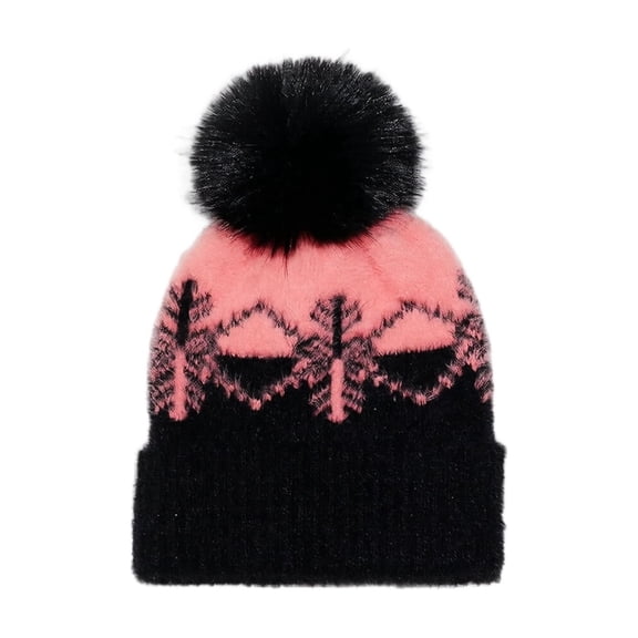 Fashion Ultra-Warm Christmas Hat Knitted Hat with Snowflake Faux Fur, for Women Men Daily & Outdoor Wear Christmas Gifts