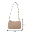 thumbnail image 1 of Fashion Underarm Bag Simple Felt Top-handle Bags Waterproof Portable Elegant Alligator Shoulder Bag for Weekend Vacation Khaki Felt, 1 of 6