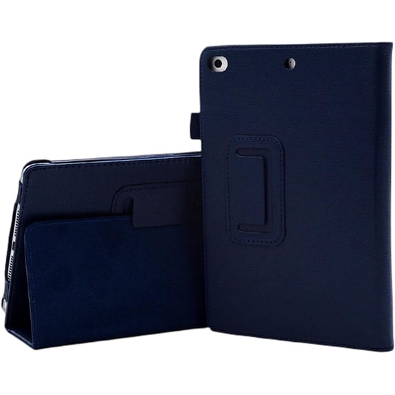 Fashion Unique Leather Tablet Case with Foldable Holder Cover, for iPad 2 3 4 5 6 7 8 9 10 th Gen Mini 1 2 3 4 5 6 Full Surround Soft Inner Lining Shell(Blue,Mini 5)