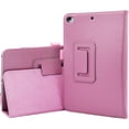 thumbnail image 1 of Fashion Unique Leather Tablet Case with Foldable Holder Cover, for iPad 2 3 4 5 6 7 8 9 10 th Gen Mini 1 2 3 4 5 6 Full Surround Soft Inner Lining Shell(Pink,Mini 5), 1 of 7