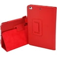 thumbnail image 1 of Fashion Unique Leather Tablet Case with Foldable Holder Cover, for iPad 2 3 4 5 6 7 8 9 10 th Gen Mini 1 2 3 4 5 6 Full Surround Soft Inner Lining Shell(Red,Mini 4), 1 of 8