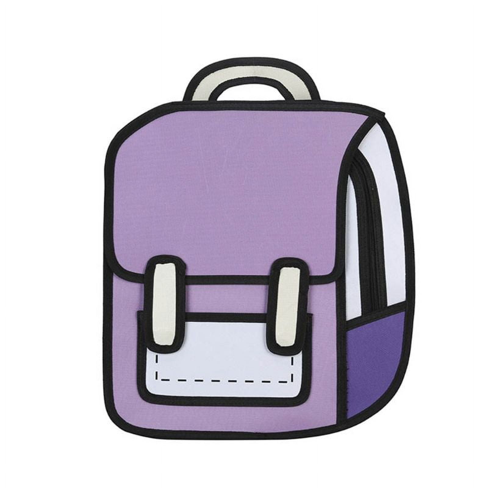 XDOVET Fashion Unisex 3D Backpack Jump Style 2D Drawing Backpack Cute Cartoon School Bag Comic Bookbag for Teenager Girls Boys Daypack Travel Rucksack