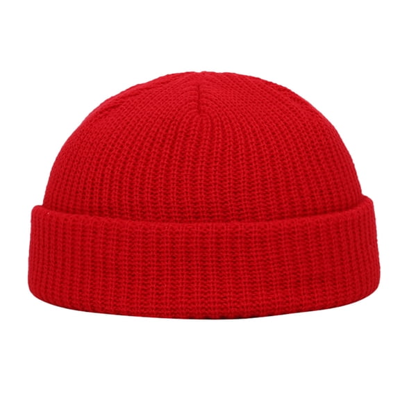 Fashion Unisex Keep Warm Winter Casual Knitted Hat Wool Hemming Hat Ski Hat